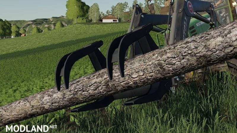 Frontloader log grapple